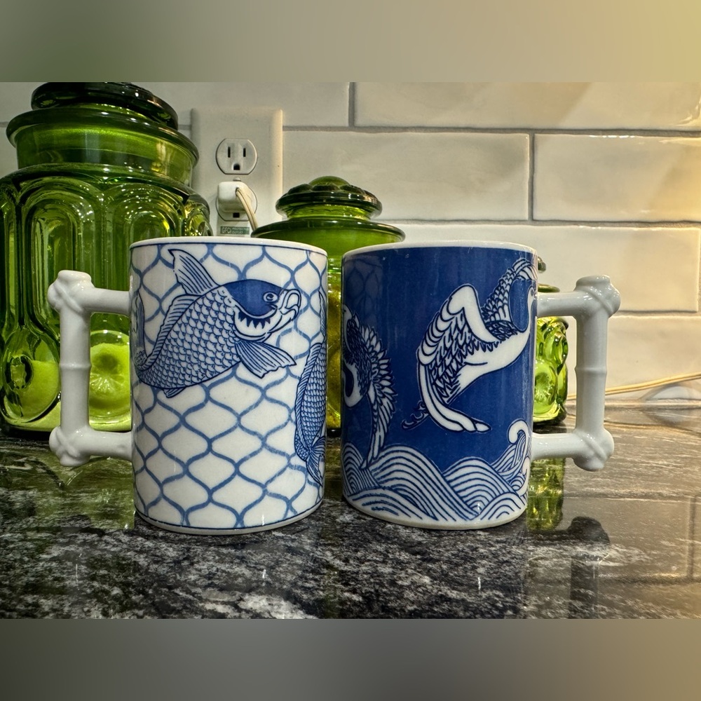 Pair of Chinoiserie Mugs